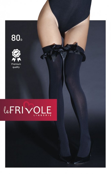 Плотные чулки с атласными бантами - Le Frivole купить с доставкой