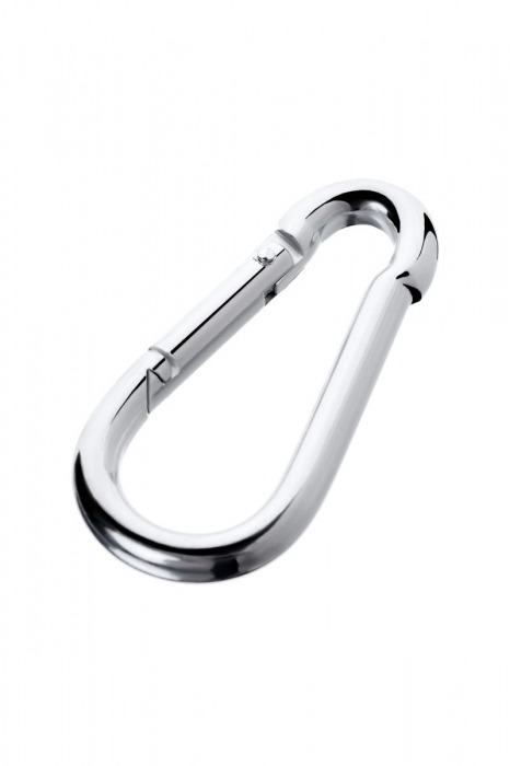 Серебристый карабин TOYFA Metal - ToyFa - купить с доставкой в Калининграде