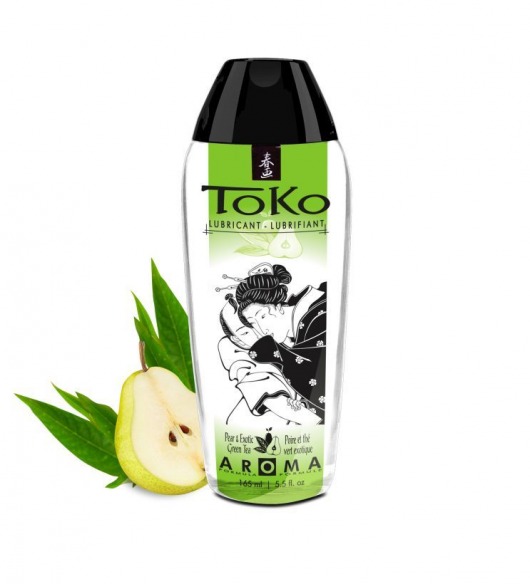 Интимный гель TOKO Pear   Exotic Green Tea с ароматом груши и зеленого чая - 165 мл. - Shunga - купить с доставкой в Калининграде