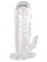 Прозрачная гелевая насадка с клиторальным отростком - 13 см. - Toyfa Basic - в Калининграде купить с доставкой