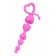 Розовая силиконовая анальная цепочка Sweety - 18,5 см. - ToyFa в Калининграде Розовая силиконовая анальная цепочка Sweety - 18,5 см. - ToyFa