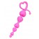 Розовая силиконовая анальная цепочка Sweety - 18,5 см. - ToyFa в Калининграде Розовая силиконовая анальная цепочка Sweety - 18,5 см. - ToyFa