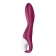 Малиновый вибромассажер для стимуляции G-точки Heated Thrill - 20,6 см. - Satisfyer купить в Калининграде с доставкой в Orgasmix.ru Малиновый вибромассажер для стимуляции G-точки Heated Thrill - 20,6 см. - Satisfyer