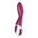 Малиновый вибромассажер для стимуляции G-точки Heated Thrill - 20,6 см. - Satisfyer купить в Калининграде с доставкой в Orgasmix.ru Малиновый вибромассажер для стимуляции G-точки Heated Thrill - 20,6 см. - Satisfyer