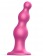 Розовая насадка Strap-On-Me Dildo Plug Beads size L - Strap-on-me - купить с доставкой в Калининграде