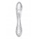Прозрачный двусторонний стеклянный фаллоимитатор Dazzling Crystal 1 - 18,5 см. - Satisfyer купить с доставкой в интернет-магазине Orgasmix в Калининграде Прозрачный двусторонний стеклянный фаллоимитатор Dazzling Crystal 1 - 18,5 см. - Satisfyer