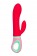 Красный вибратор с клиторальным отростком Petunia - 19 см. - ToyFa купить в Калининграде с доставкой в Orgasmix.ru Красный вибратор с клиторальным отростком Petunia - 19 см. - ToyFa