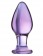 Стеклянная анально-вагинальная пробка - 11 см. - Sexus купить с доставкой в интернет-магазине Orgasmix в Калининграде Стеклянная анально-вагинальная пробка - 11 см. - Sexus