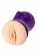 Двухсторонний мастурбатор JOS YARA в фиолетовой колбе - JOS - в Калининграде купить с доставкой