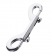Серебристый двухсторонний карабин TOYFA Metal - ToyFa - купить с доставкой в Калининграде